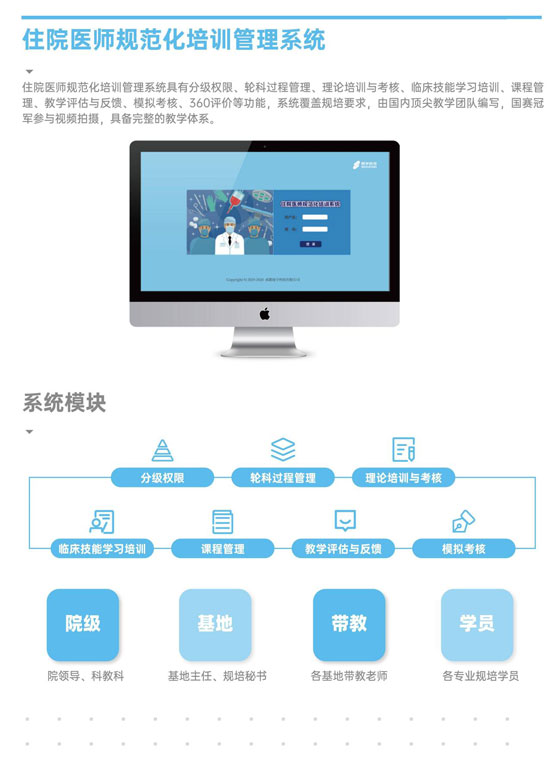 住院醫規範化培訓管理係統